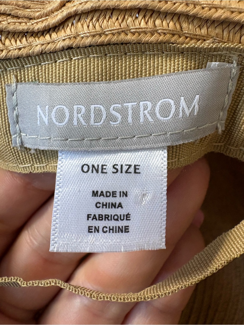 Nordstrom Straw Tan Floppy Wide Brim Hat Black Ribbon Cruise Resort Coastal Sun - Picture 4 of 5
